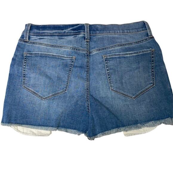 NEW denim shorts Juniors' Mudd High Rise Exposed Button Shorts SZ 13 button up - Picture 4 of 11